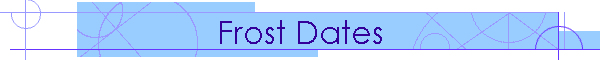Frost Dates